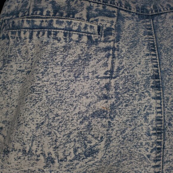 VINTAGE Amazing Acid Washed Faux Serpa Lined Jacket – M - Picture 15 of 15